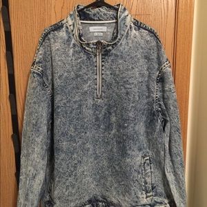 3/4 zipper Stone Wash Pullover